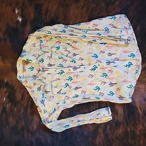 Wrangler Cactus Pearl Snap Long Sleeve Shirt